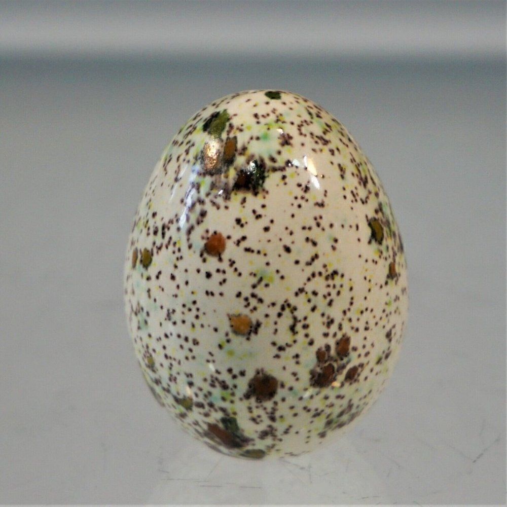 Vintage Ceramic Speckled Easter Egg Holliday Decoration